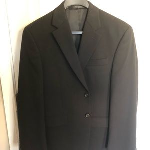 Men’s Black Suit Jacket & Pant - CHAPS - 40s